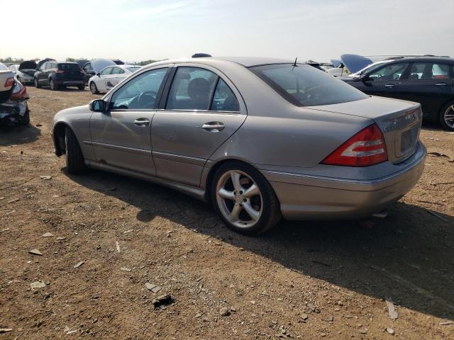 WDBRF40J85F624976 - 2005 MERCEDES-BENZ C 230K SPORT SEDAN SILVER photo 2