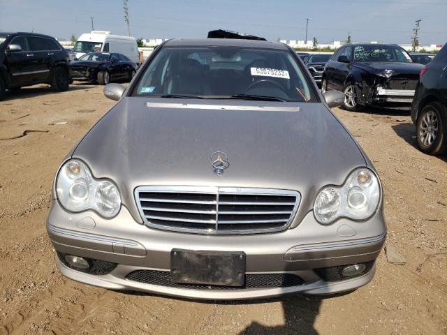 WDBRF40J85F624976 - 2005 MERCEDES-BENZ C 230K SPORT SEDAN SILVER photo 5