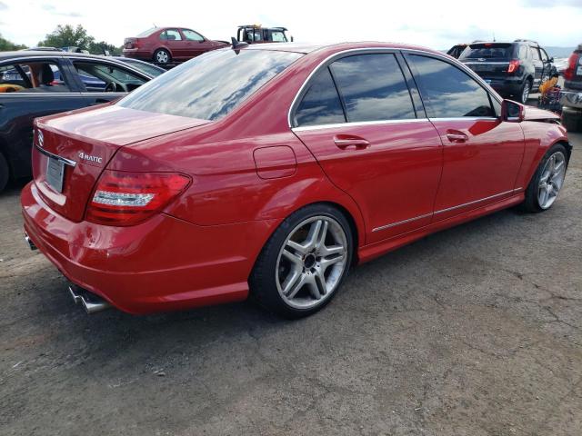 WDDGF8AB6ER321951 - 2014 MERCEDES-BENZ C 300 4MATIC RED photo 3