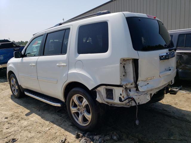 5FNYF3H65DB034518 - 2013 HONDA PILOT EXL WHITE photo 2