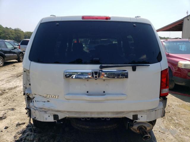 5FNYF3H65DB034518 - 2013 HONDA PILOT EXL WHITE photo 6