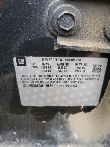 1G11B5SA0GU115629 - 2016 CHEVROLET MALIBU LIMITED LS CHARCOAL photo 13