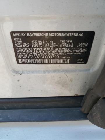 WBXHT3C32GP880799 - 2016 BMW X1 XDRIVE28I WHITE photo 13