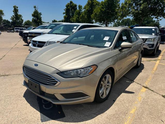 3FA6P0LU1JR111846 - 2018 FORD FUSION SE HYBRID GOLD photo 2