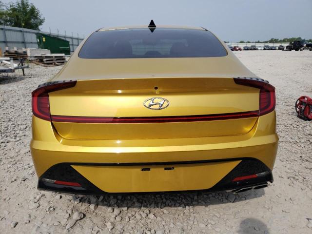 5NPEJ4J22LH013771 - 2020 HYUNDAI SONATA SEL PLUS YELLOW photo 6