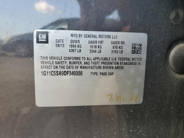 1G11C5SA9DF349300 - 2013 CHEVROLET MALIBU 1LT GRAY photo 12