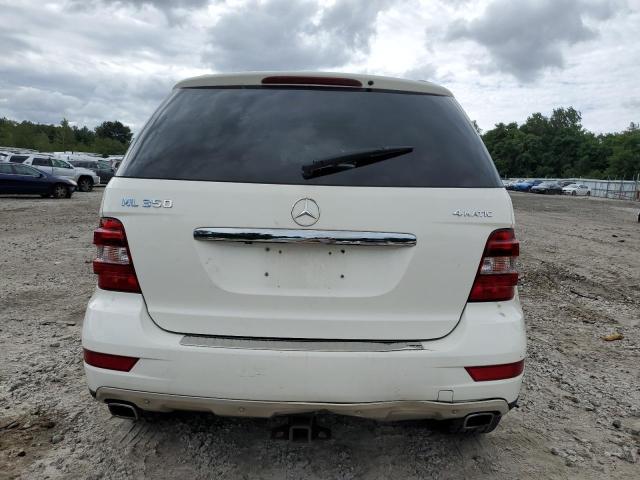 4JGBB8GB2BA641720 - 2011 MERCEDES-BENZ ML 350 4MATIC WHITE photo 6