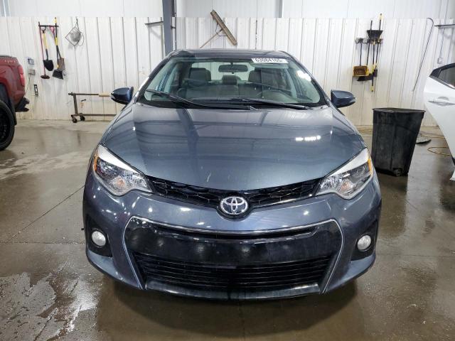 2T1BURHE2FC297661 - 2015 TOYOTA COROLLA L BLUE photo 5