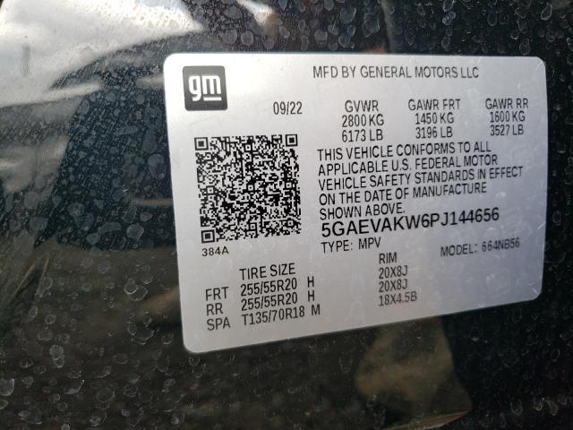 5GAEVAKW6PJ144656 - 2023 BUICK ENCLAVE ESSENCE 黑色 照片 12