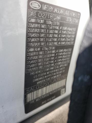 SALGS2SV1JA392262 - 2018 LAND ROVER RANGE ROVE HSE WHITE photo 13