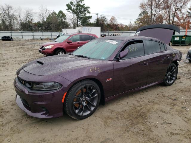 2C3CDXGJ9MH611868 - 2021 DODGE CHARGER SCAT PACK PURPLE photo 1