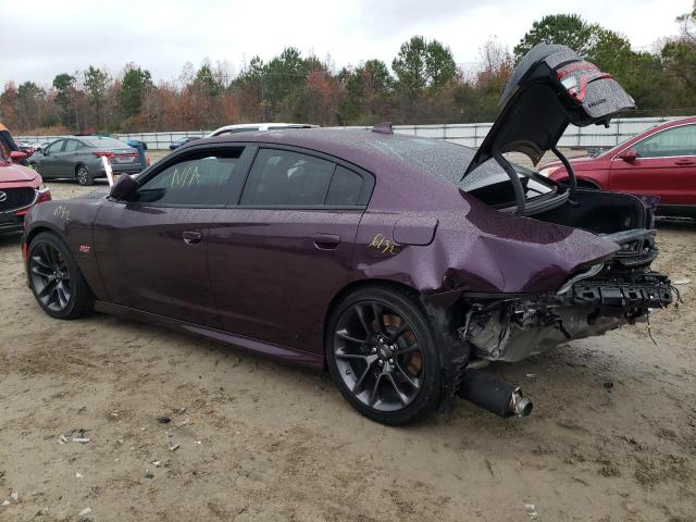 2C3CDXGJ9MH611868 - 2021 DODGE CHARGER SCAT PACK PURPLE photo 2