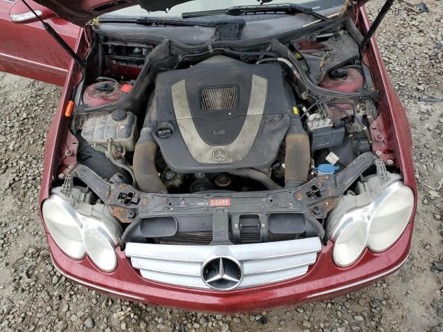 WDBTK56F78T096363 - 2008 MERCEDES-BENZ CLK350 350 BURGUNDY photo 11