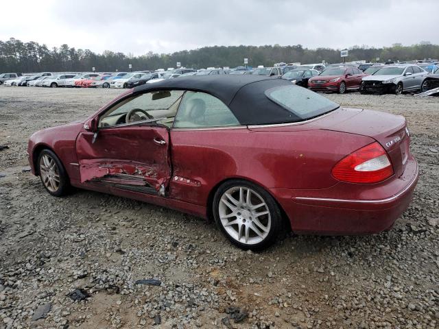 WDBTK56F78T096363 - 2008 MERCEDES-BENZ CLK350 350 BURGUNDY photo 2