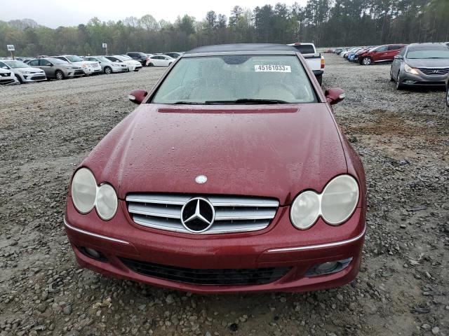 WDBTK56F78T096363 - 2008 MERCEDES-BENZ CLK350 350 BURGUNDY photo 5