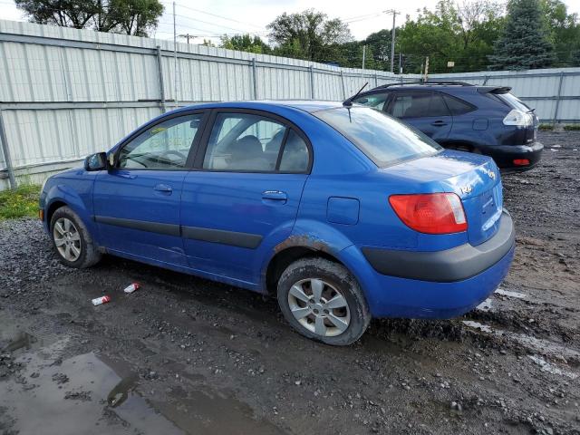 KNADE123X76200324 - 2007 KIA RIO BASE BLUE photo 2