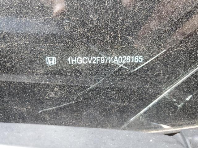 1HGCV2F97KA028165 - 2019 HONDA ACCORD TOURING BLUE photo 13