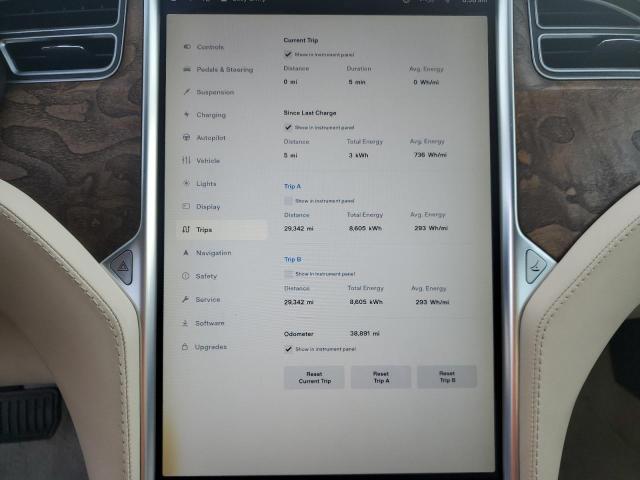 5YJSA1E23JF244234 - 2018 TESLA MODEL S Սև լուսանկար 9