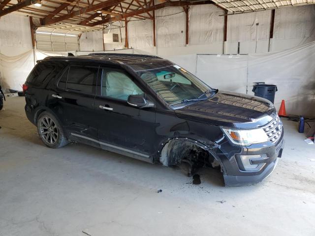 1FM5K8F89HGA77623 - 2017 FORD EXPLORER LIMITED BLACK photo 4