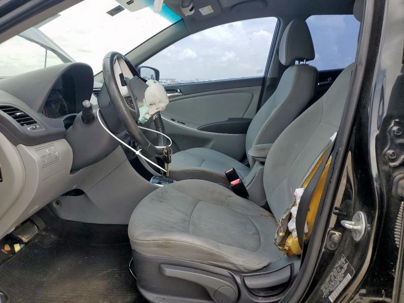 KMHCU5AE2DU082705 - 2013 HYUNDAI ACCENT GLS BLACK photo 7