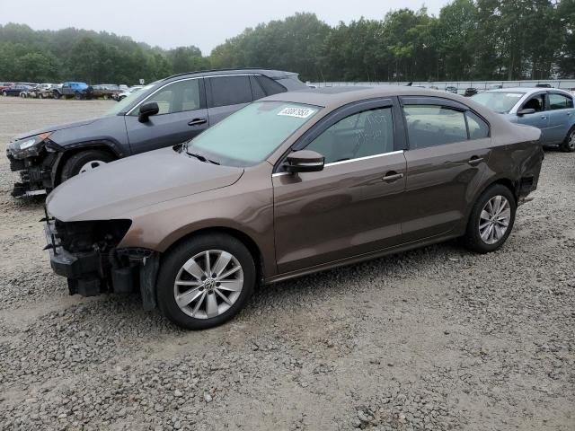 3VWLA7AJ4FM234820 - 2015 VOLKSWAGEN JETTA TDI BROWN photo 1