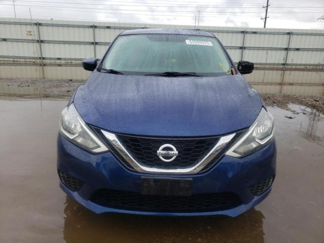 3N1AB7AP1HY349367 - 2017 NISSAN SENTRA S BLUE photo 5