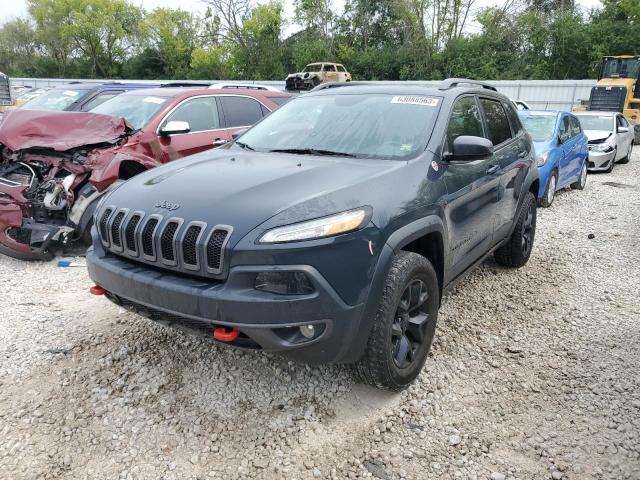 1C4PJMBS9HW632148 - 2017 JEEP CHEROKEE TRAILHAWK GRAY photo 1