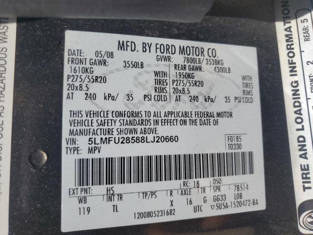 5LMFU28588LJ20660 - 2008 LINCOLN NAVIGATOR 黑色 照片 13