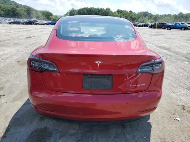 5YJ3E1EB8NF190993 - 2022 TESLA MODEL 3 RED photo 6