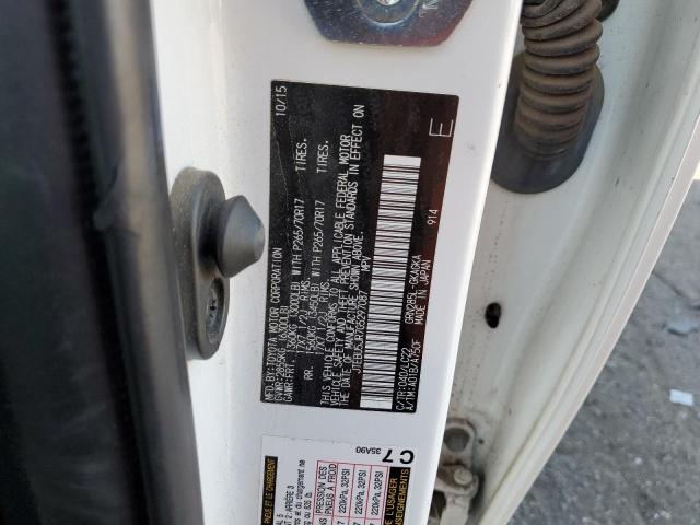 JTEBU5JR7G5297087 - 2016 TOYOTA 4RUNNER SR5/SR5 PREMIUM 白色 照片 12