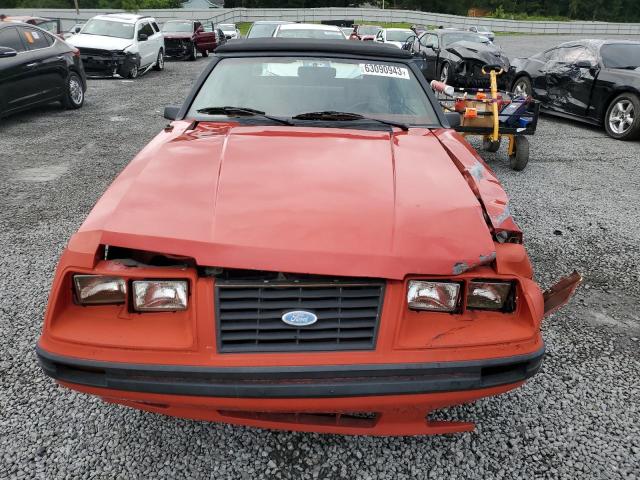 1FABP27MXEF173169 - 1984 FORD MUSTANG GLX ORANGE photo 5