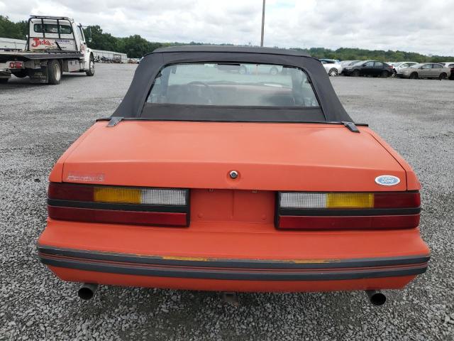 1FABP27MXEF173169 - 1984 FORD MUSTANG GLX ORANGE photo 6