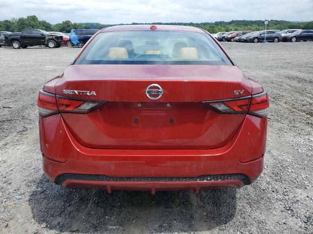 3N1AB8CV2MY202079 - 2021 NISSAN SENTRA SV RED photo 6