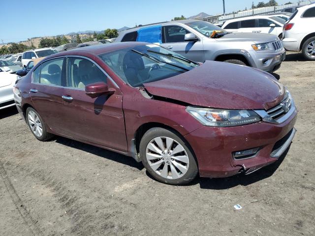 1HGCR2F87FA261206 - 2015 HONDA ACCORD EXL BURGUNDY photo 4