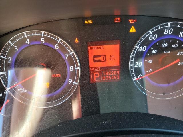 JNKAJ09F58M354074 - 2008 INFINITI EX35 BASE Սև լուսանկար 9