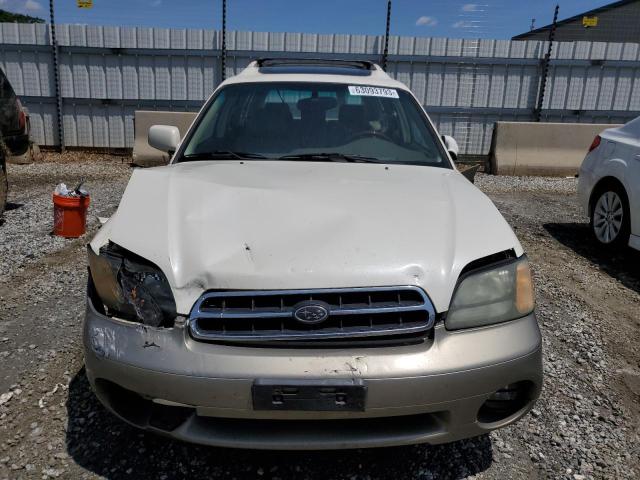 4S3BH806817663278 - 2001 SUBARU LEGACY OUTBACK H6 3.0 LL BEAN WHITE photo 5