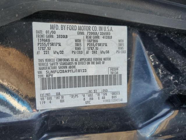 5LMFU28A9YLJ18123 - 2000 LINCOLN NAVIGATOR 黑色 照片 13