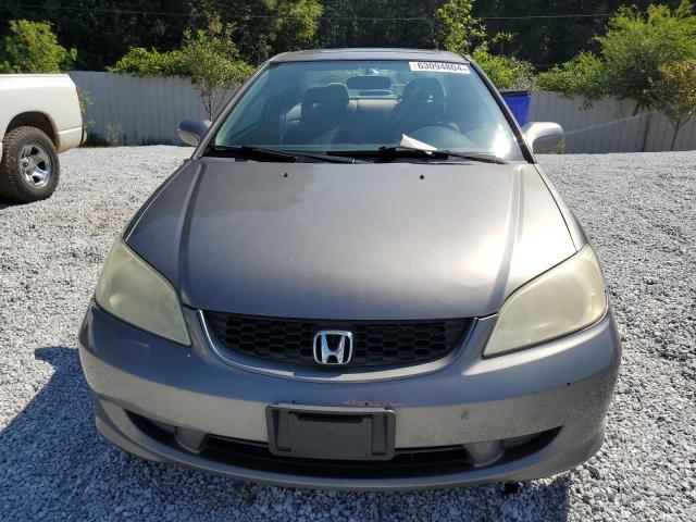 1HGEM22955L015859 - 2005 HONDA CIVIC EX GRAY photo 5