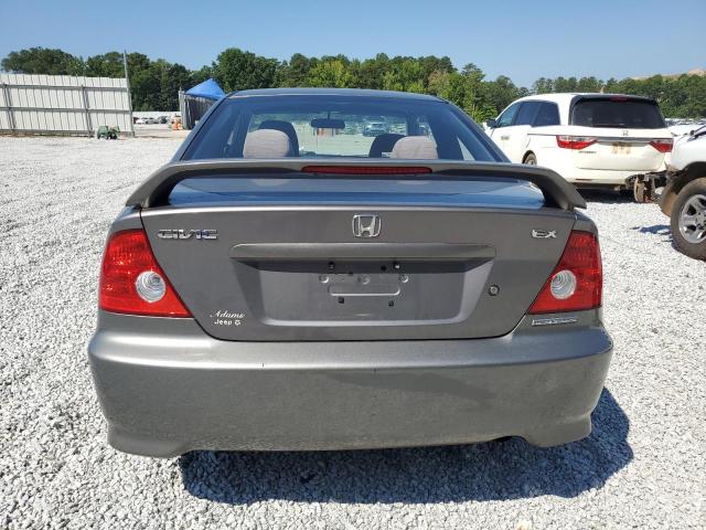 1HGEM22955L015859 - 2005 HONDA CIVIC EX GRAY photo 6