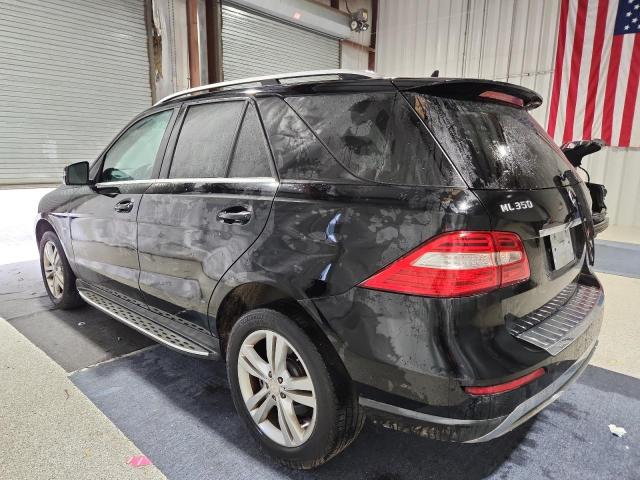 4JGDA5HB8CA028057 - 2012 MERCEDES-BENZ ML 350 4MATIC BLACK photo 2
