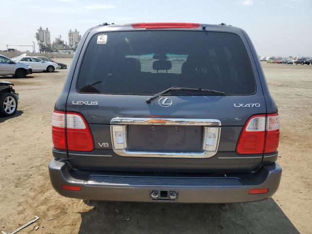 JTJHT00W554001981 - 2005 LEXUS LX 470 GRAY photo 6