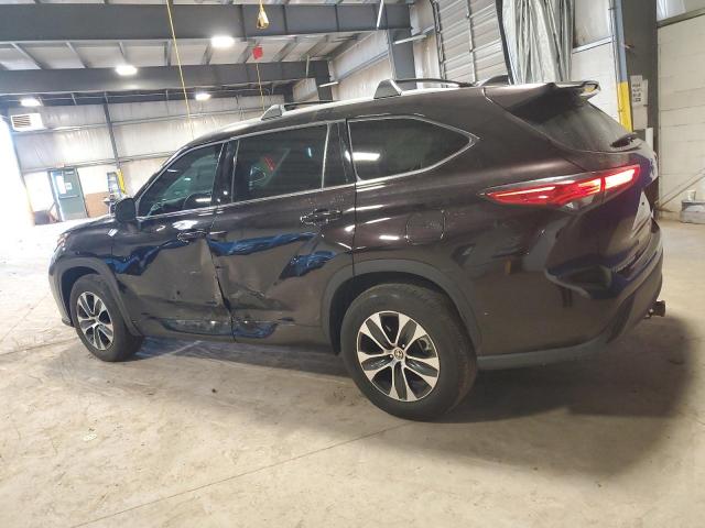 5TDGZRAHXNS127761 - 2022 TOYOTA HIGHLANDER XLE Tünd qırmızı foto 2