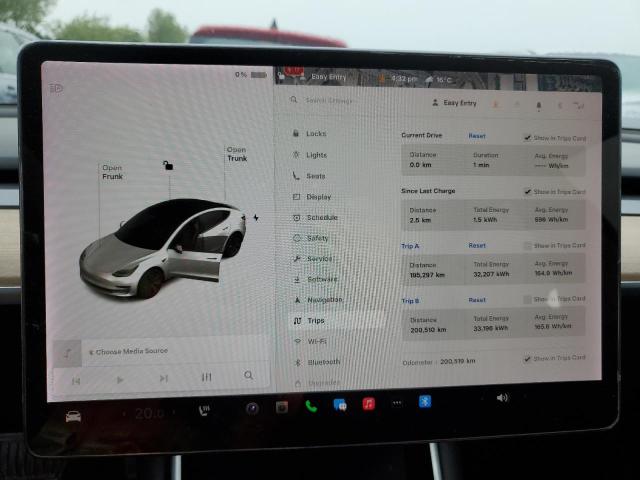 5YJ3E1EA7KF515152 - 2019 TESLA MODEL 3 白色 照片 9