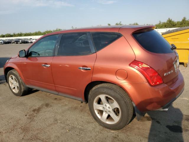 JN8AZ08T94W201413 - 2004 NISSAN MURANO SL ORANGE photo 2