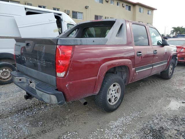 3GNEC12Z75G251803 - 2005 CHEVROLET AVALANCHE C1500 RED photo 3