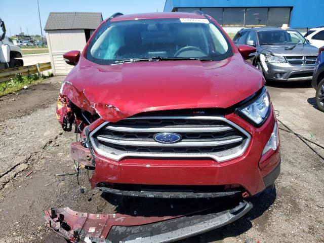 MAJ6S3GL0NC464696 - 2022 FORD ECOSPORT SE RED photo 5