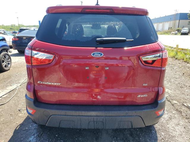 MAJ6S3GL0NC464696 - 2022 FORD ECOSPORT SE RED photo 6