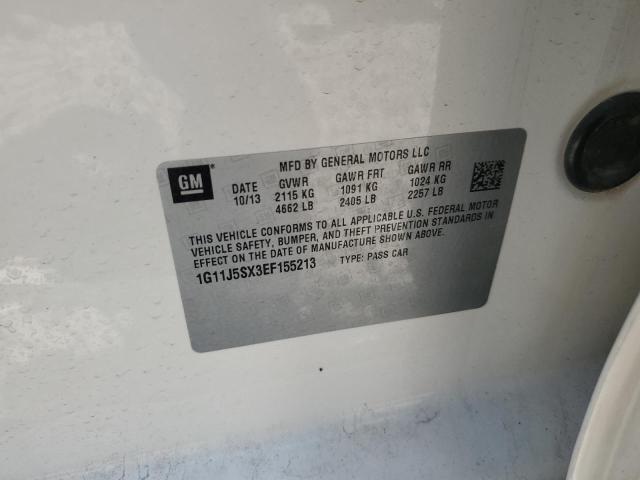 1G11J5SX3EF155213 - 2014 CHEVROLET MALIBU LTZ BEIGE photo 13