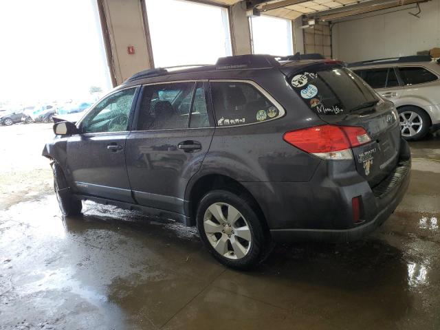 4S4BRCKC6B3350706 - 2011 SUBARU OUTBACK 2.5I LIMITED GRAY photo 2