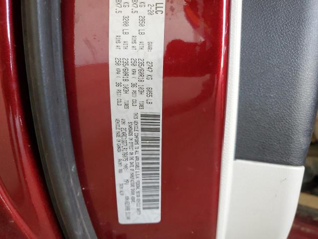 2C4RC1GG7LR176075 - 2020 CHRYSLER PACIFICA LIMITED 勃艮第红 照片 13